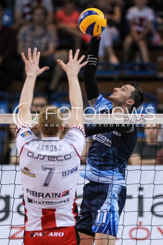  15.04.2018 RZESZOW<br />SIATKOWKA PLUSLIGA 2017/2018 MEN VOLLEYBALL POLAND POLISH PLUS LIGA LEAGUE SEASON 2017/2018 <br />MECZ ASSECO RESOVIA RZESZOW - STOCZNIA SZCZECIN <br />N/Z MICHAL RUCIAK <br /> 