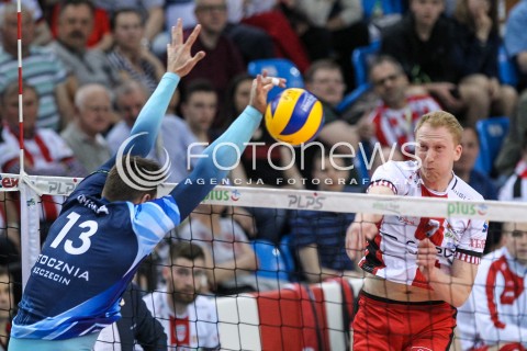  15.04.2018 RZESZOW<br />SIATKOWKA PLUSLIGA 2017/2018 MEN VOLLEYBALL POLAND POLISH PLUS LIGA LEAGUE SEASON 2017/2018 <br />MECZ ASSECO RESOVIA RZESZOW - STOCZNIA SZCZECIN <br />N/Z JAKUB JAROSZ <br /> 