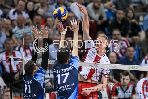  15.04.2018 RZESZOW<br />SIATKOWKA PLUSLIGA 2017/2018 MEN VOLLEYBALL POLAND POLISH PLUS LIGA LEAGUE SEASON 2017/2018 <br />MECZ ASSECO RESOVIA RZESZOW - STOCZNIA SZCZECIN <br />N/Z JAKUB JAROSZ <br /> 