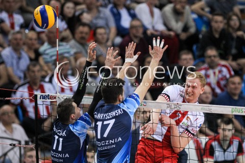  15.04.2018 RZESZOW<br />SIATKOWKA PLUSLIGA 2017/2018 MEN VOLLEYBALL POLAND POLISH PLUS LIGA LEAGUE SEASON 2017/2018 <br />MECZ ASSECO RESOVIA RZESZOW - STOCZNIA SZCZECIN <br />N/Z JAKUB JAROSZ <br /> 