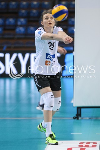  16.04.2018 RZESZOW <br />SIATKOWKA LIGA SIATKOWKI KOBIET LSK 2017/2018 WOMEN VOLLEYBALL POLAND POLISH LEAGUE <br />FAZA PLAYOFF - POLFINAL - 1. MECZ<br />MECZ DEVELOPRES SKYRES RZESZOW - LKS COMMERCECON LODZ <br />N/Z JELENA BLAGOJEVIC SYLWETKA <br /> 