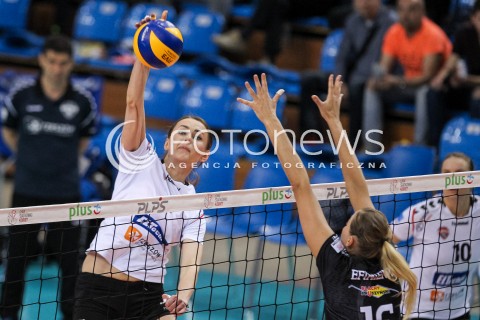  16.04.2018 RZESZOW <br />SIATKOWKA LIGA SIATKOWKI KOBIET LSK 2017/2018 WOMEN VOLLEYBALL POLAND POLISH LEAGUE <br />FAZA PLAYOFF - POLFINAL - 1. MECZ<br />MECZ DEVELOPRES SKYRES RZESZOW - LKS COMMERCECON LODZ <br />N/Z KATARZYNA ZABINSKA <br /> 