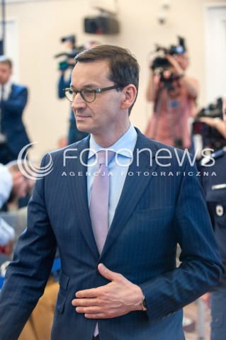  17.04.2018 WARSZAWA<br />KONFERENCJA PREMIERA MATEUSZA MORAWIECKIEGO I MINISTRA JOACHIMA BRUDZINSKIEGO<br />N/Z PREMIER MATEUSZ MORAWIECKI<br /> 