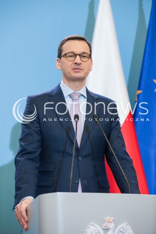  17.04.2018 WARSZAWA<br />KONFERENCJA PREMIERA MATEUSZA MORAWIECKIEGO I MINISTRA JOACHIMA BRUDZINSKIEGO<br />N/Z PREMIER MATEUSZ MORAWIECKI<br /> 
