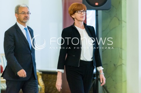  17.04.2018 WARSZAWA PALAC PREZYDENCKI<br />POWOLANIE NOWEGO MINISTRA CYFRYZACJI MARKA ZAGORSKIEGO<br />N/Z JERZY KWIECINSKI ELZBIETA RAFALSKA<br /> 