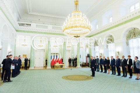  17.04.2018 WARSZAWA PALAC PREZYDENCKI<br />POWOLANIE NOWEGO MINISTRA CYFRYZACJI MARKA ZAGORSKIEGO<br />N/Z PREZYDENT RP ANDRZEJ DUDA?MINISTER CYFRYZACJI MAREK ZAGORSKI<br /> 
