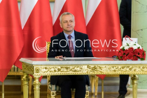  17.04.2018 WARSZAWA PALAC PREZYDENCKI<br />POWOLANIE NOWEGO MINISTRA CYFRYZACJI MARKA ZAGORSKIEGO<br />N/Z MINISTER CYFRYZACJI MAREK ZAGORSKI<br /> 