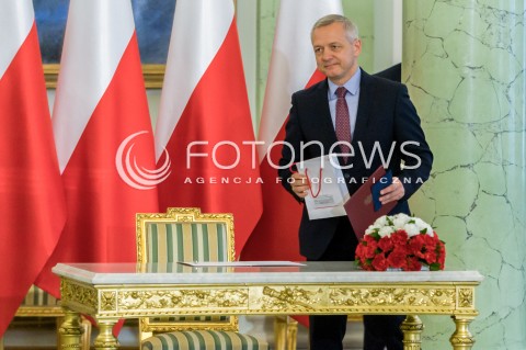  17.04.2018 WARSZAWA PALAC PREZYDENCKI<br />POWOLANIE NOWEGO MINISTRA CYFRYZACJI MARKA ZAGORSKIEGO<br />N/Z MINISTER CYFRYZACJI MAREK ZAGORSKI<br /> 