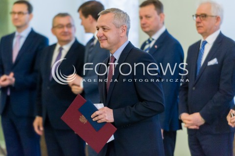  17.04.2018 WARSZAWA PALAC PREZYDENCKI<br />POWOLANIE NOWEGO MINISTRA CYFRYZACJI MARKA ZAGORSKIEGO<br />N/Z MINISTER CYFRYZACJI MAREK ZAGORSKI<br /> 