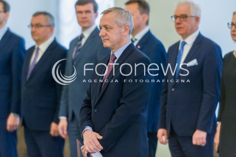  17.04.2018 WARSZAWA PALAC PREZYDENCKI<br />POWOLANIE NOWEGO MINISTRA CYFRYZACJI MARKA ZAGORSKIEGO<br />N/Z MINISTER CYFRYZACJI MAREK ZAGORSKI<br /> 