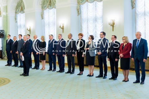  17.04.2018 WARSZAWA PALAC PREZYDENCKI<br />POWOLANIE NOWEGO MINISTRA CYFRYZACJI MARKA ZAGORSKIEGO<br />N/Z MINISTER CYFRYZACJI MAREK ZAGORSKI RADA MINISTROW MINISTROWIE<br /> 