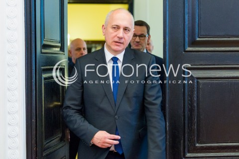  17.04.2018 WARSZAWA <br />KONFERENCJA PREMIERA MATEUSZA MORAWIECKIEGO I MINISTRA JOACHIMA BRUDZINSKIEGO <br />N/Z JOACHIM BRUDZINSKI<br /> 