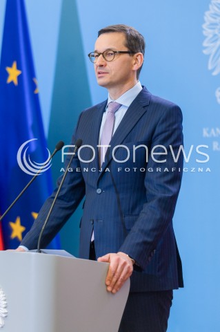  17.04.2018 WARSZAWA <br />KONFERENCJA PREMIERA MATEUSZA MORAWIECKIEGO I MINISTRA JOACHIMA BRUDZINSKIEGO <br />N/Z PREMIER MATEUSZ MORAWIECKI <br /> 
