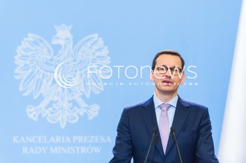  17.04.2018 WARSZAWA <br />KONFERENCJA PREMIERA MATEUSZA MORAWIECKIEGO I MINISTRA JOACHIMA BRUDZINSKIEGO <br />N/Z PREMIER MATEUSZ MORAWIECKI <br /> 