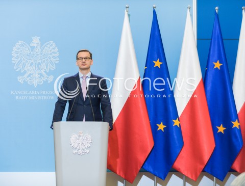  17.04.2018 WARSZAWA <br />KONFERENCJA PREMIERA MATEUSZA MORAWIECKIEGO I MINISTRA JOACHIMA BRUDZINSKIEGO <br />N/Z PREMIER MATEUSZ MORAWIECKI <br /> 