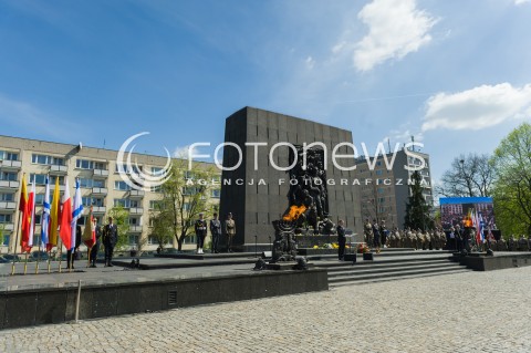  19.04.2018 WARSZWA<br />75 ROCZNICA WYBUCHU POWSTANIA W GETCIE WARSZAWSKIM<br />N/Z PREZYDENT RP ANDRZEJ DUDA <br /> 