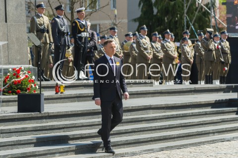  19.04.2018 WARSZWA<br />75 ROCZNICA WYBUCHU POWSTANIA W GETCIE WARSZAWSKIM<br />N/Z PREZYDENT RP ANDRZEJ DUDA <br /> 