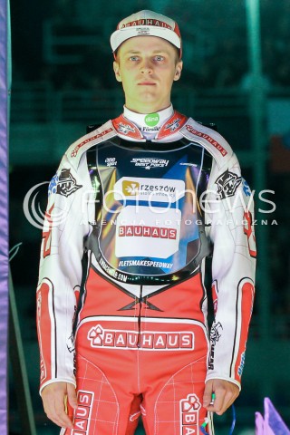  20.04.2018 RZESZOW <br />ZUZEL SPEEDWAY<br />DRUGA RUNDA ZAWODOW SPEEDWAY BEST PAIRS 2018 W RZESZOWIE<br />N/Z JACOB THORSSELL SYLWETKA <br /> 