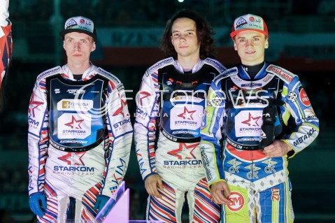  20.04.2018 RZESZOW <br />ZUZEL SPEEDWAY<br />DRUGA RUNDA ZAWODOW SPEEDWAY BEST PAIRS 2018 W RZESZOWIE<br />N/Z EDWARD MAZUR GLEB CZUGUNOW HUBERT LEGOWIK<br /> 