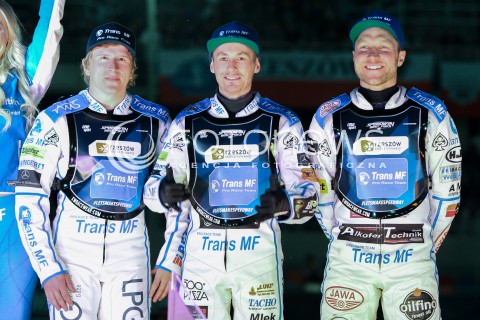  20.04.2018 RZESZOW <br />ZUZEL SPEEDWAY<br />DRUGA RUNDA ZAWODOW SPEEDWAY BEST PAIRS 2018 W RZESZOWIE<br />N/Z MARTIN SMOLINSKI LEON MADSEN ANDRZEJ LEBIEDIEW <br /> 