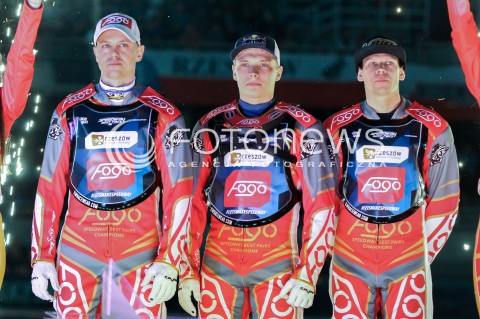  20.04.2018 RZESZOW <br />ZUZEL SPEEDWAY<br />DRUGA RUNDA ZAWODOW SPEEDWAY BEST PAIRS 2018 W RZESZOWIE<br />N/Z JAROSLAW HAMPEL EMIL SAJFUTDINOW JANUSZ KOLODZIEJ<br /> 