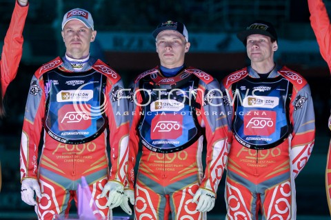  20.04.2018 RZESZOW <br />ZUZEL SPEEDWAY<br />DRUGA RUNDA ZAWODOW SPEEDWAY BEST PAIRS 2018 W RZESZOWIE<br />N/Z JAROSLAW HAMPEL EMIL SAJFUTDINOW JANUSZ KOLODZIEJ<br /> 