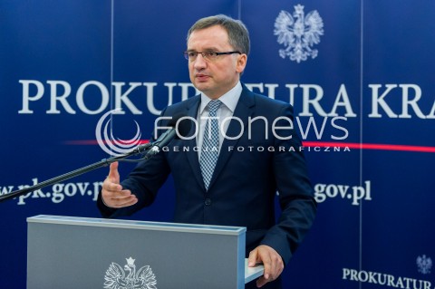 20.04.2018 WARSZAWA PROKURATURA GENERALNA<br />KONFERENCJA PRASOWA PROKURATORA GENERALNEGO<br />N/Z PROKURATOR GENERALNY ZBIGNIEW ZIOBRO<br /> 