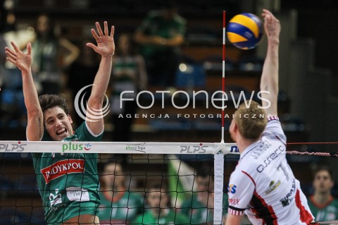  21.04.2018 RZESZOW<br />SIATKOWKA PLUSLIGA 2017/2018 MEN VOLLEYBALL POLAND POLISH PLUS LIGA LEAGUE SEASON 2017/2018<br />FAZA PLAY-OFF - CWIERCFINAL - 2. MECZ<br />MECZ ASSECO RESOVIA RZESZOW - INDYKPOL AZS OLSZTYN <br />N/Z TOMAS ROUSSEAUX BLOK <br /> 