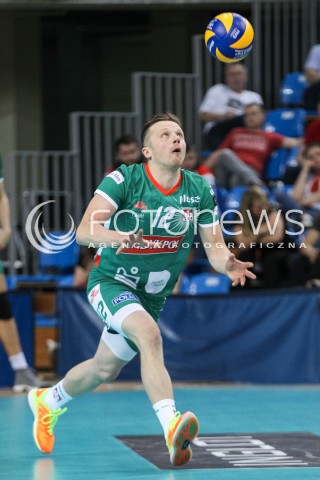  21.04.2018 RZESZOW<br />SIATKOWKA PLUSLIGA 2017/2018 MEN VOLLEYBALL POLAND POLISH PLUS LIGA LEAGUE SEASON 2017/2018<br />FAZA PLAY-OFF - CWIERCFINAL - 2. MECZ<br />MECZ ASSECO RESOVIA RZESZOW - INDYKPOL AZS OLSZTYN <br />N/Z PAWEL WOICKI SYLWETKA <br /> 