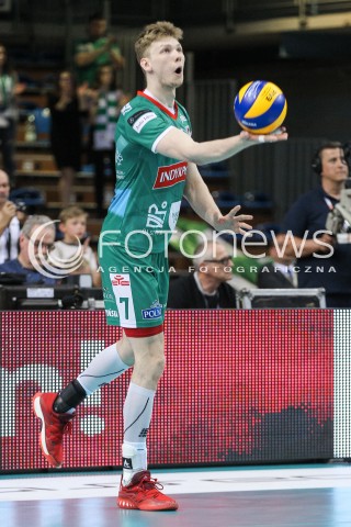  21.04.2018 RZESZOW<br />SIATKOWKA PLUSLIGA 2017/2018 MEN VOLLEYBALL POLAND POLISH PLUS LIGA LEAGUE SEASON 2017/2018<br />FAZA PLAY-OFF - CWIERCFINAL - 2. MECZ<br />MECZ ASSECO RESOVIA RZESZOW - INDYKPOL AZS OLSZTYN <br />N/Z JAKUB KOCHANOWSKI SYLWETKA <br /> 