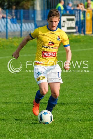  21.04.2018 JAROSLAW <br />PILKA NOZNA III LIGA 2017/2018 GRUPA IV <br />MECZ JKS 1909 JAROSLAW - MOTOR LUBLIN <br />N/Z MARCIN MICHOTA SYLWETKA<br /> 