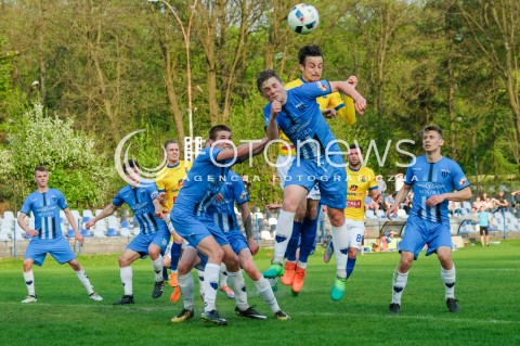  21.04.2018 JAROSLAW <br />PILKA NOZNA III LIGA 2017/2018 GRUPA IV <br />MECZ JKS 1909 JAROSLAW - MOTOR LUBLIN <br /> 