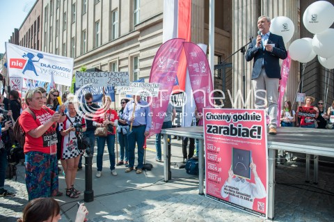 Strajk nauczycieli w Warszawie