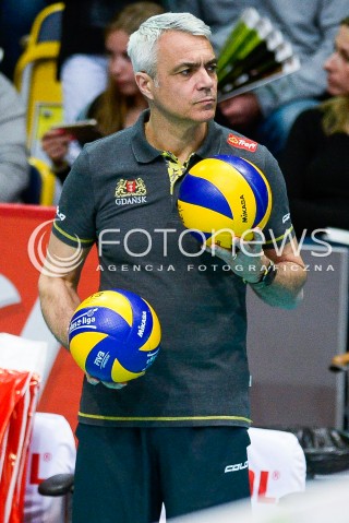  21.04.2018 GDYNIA<br />SIATKOWKA - PLAY OFF<br />PLUS LIGA SEZON 2017/2018<br />MECZ TREFL GDANSK - JASTRZEBSKI WEGIEL<br />N/Z TRENER ANDREA ANASTASI<br /> 