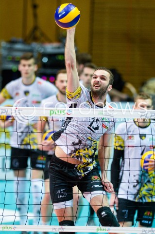  21.04.2018 GDYNIA<br />SIATKOWKA - PLAY OFF<br />PLUS LIGA SEZON 2017/2018<br />MECZ TREFL GDANSK - JASTRZEBSKI WEGIEL<br />N/Z MATEUSZ MIKA<br /> 