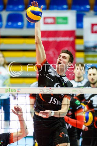  21.04.2018 GDYNIA<br />SIATKOWKA - PLAY OFF<br />PLUS LIGA SEZON 2017/2018<br />MECZ TREFL GDANSK - JASTRZEBSKI WEGIEL<br />N/Z DAMIAN BORUCH<br /> 