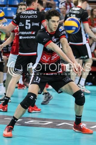  22.04.2018 RZESZOW<br />SIATKOWKA PLUSLIGA 2017/2018 MEN VOLLEYBALL POLAND POLISH PLUS LIGA LEAGUE SEASON 2017/2018<br />FAZA PLAY-OFF - CWIERCFINAL - 3. MECZ<br />MECZ ASSECO RESOVIA RZESZOW - INDYKPOL AZS OLSZTYN <br />N/Z ALEKSANDER SLIWKA SYLWETKA <br /> 