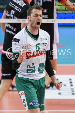  22.04.2018 RZESZOW<br />SIATKOWKA PLUSLIGA 2017/2018 MEN VOLLEYBALL POLAND POLISH PLUS LIGA LEAGUE SEASON 2017/2018<br />FAZA PLAY-OFF - CWIERCFINAL - 3. MECZ<br />MECZ ASSECO RESOVIA RZESZOW - INDYKPOL AZS OLSZTYN <br />N/Z ROBBERT ANDRINGA RADOSC EMOCJE SYLWETKA <br /> 