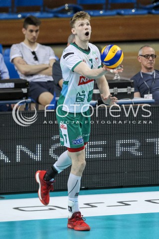  22.04.2018 RZESZOW<br />SIATKOWKA PLUSLIGA 2017/2018 MEN VOLLEYBALL POLAND POLISH PLUS LIGA LEAGUE SEASON 2017/2018<br />FAZA PLAY-OFF - CWIERCFINAL - 3. MECZ<br />MECZ ASSECO RESOVIA RZESZOW - INDYKPOL AZS OLSZTYN <br />N/Z JAKUB KOCHANOWSKI SYLWETKA <br /> 