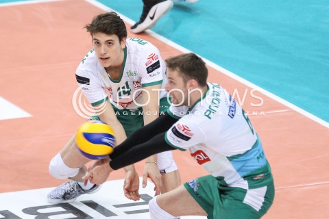  22.04.2018 RZESZOW<br />SIATKOWKA PLUSLIGA 2017/2018 MEN VOLLEYBALL POLAND POLISH PLUS LIGA LEAGUE SEASON 2017/2018<br />FAZA PLAY-OFF - CWIERCFINAL - 3. MECZ<br />MECZ ASSECO RESOVIA RZESZOW - INDYKPOL AZS OLSZTYN <br />N/Z TOMAS ROUSSEAUX ROBBERT ANDRINGA <br /> 