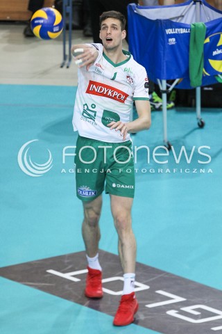  22.04.2018 RZESZOW<br />SIATKOWKA PLUSLIGA 2017/2018 MEN VOLLEYBALL POLAND POLISH PLUS LIGA LEAGUE SEASON 2017/2018<br />FAZA PLAY-OFF - CWIERCFINAL - 3. MECZ<br />MECZ ASSECO RESOVIA RZESZOW - INDYKPOL AZS OLSZTYN <br />N/Z MATEUSZ KANCZOK SYLWETKA <br /> 