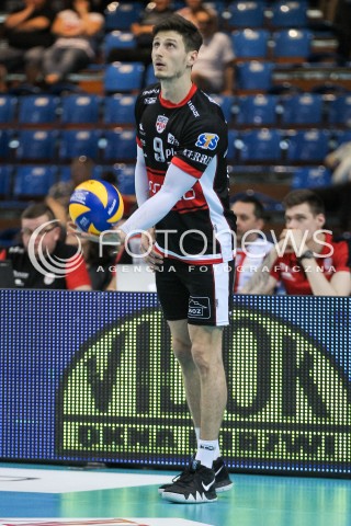  22.04.2018 RZESZOW<br />SIATKOWKA PLUSLIGA 2017/2018 MEN VOLLEYBALL POLAND POLISH PLUS LIGA LEAGUE SEASON 2017/2018<br />FAZA PLAY-OFF - CWIERCFINAL - 3. MECZ<br />MECZ ASSECO RESOVIA RZESZOW - INDYKPOL AZS OLSZTYN <br />N/Z THIBAULT ROSSARD SYLWETKA <br /> 