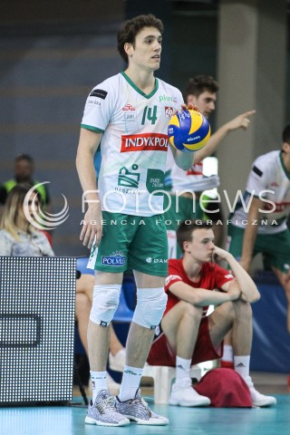 22.04.2018 RZESZOW<br />SIATKOWKA PLUSLIGA 2017/2018 MEN VOLLEYBALL POLAND POLISH PLUS LIGA LEAGUE SEASON 2017/2018<br />FAZA PLAY-OFF - CWIERCFINAL - 3. MECZ<br />MECZ ASSECO RESOVIA RZESZOW - INDYKPOL AZS OLSZTYN <br />N/Z TOMAS ROUSSEAUX SYLWETKA <br /> 