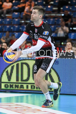  22.04.2018 RZESZOW<br />SIATKOWKA PLUSLIGA 2017/2018 MEN VOLLEYBALL POLAND POLISH PLUS LIGA LEAGUE SEASON 2017/2018<br />FAZA PLAY-OFF - CWIERCFINAL - 3. MECZ<br />MECZ ASSECO RESOVIA RZESZOW - INDYKPOL AZS OLSZTYN <br />N/Z DAWID DRYJA SYLWETKA <br /> 