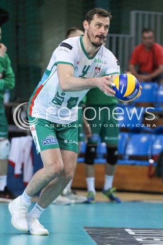  22.04.2018 RZESZOW<br />SIATKOWKA PLUSLIGA 2017/2018 MEN VOLLEYBALL POLAND POLISH PLUS LIGA LEAGUE SEASON 2017/2018<br />FAZA PLAY-OFF - CWIERCFINAL - 3. MECZ<br />MECZ ASSECO RESOVIA RZESZOW - INDYKPOL AZS OLSZTYN <br />N/Z DANIEL PLINSKI SYLWETKA <br /> 