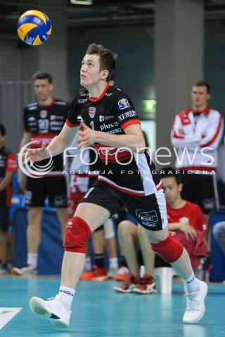  22.04.2018 RZESZOW<br />SIATKOWKA PLUSLIGA 2017/2018 MEN VOLLEYBALL POLAND POLISH PLUS LIGA LEAGUE SEASON 2017/2018<br />FAZA PLAY-OFF - CWIERCFINAL - 3. MECZ<br />MECZ ASSECO RESOVIA RZESZOW - INDYKPOL AZS OLSZTYN <br />N/Z MICHAL KEDZIERSKI SYLWETKA <br /> 