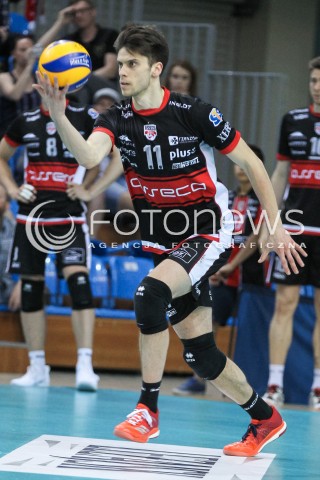  22.04.2018 RZESZOW<br />SIATKOWKA PLUSLIGA 2017/2018 MEN VOLLEYBALL POLAND POLISH PLUS LIGA LEAGUE SEASON 2017/2018<br />FAZA PLAY-OFF - CWIERCFINAL - 3. MECZ<br />MECZ ASSECO RESOVIA RZESZOW - INDYKPOL AZS OLSZTYN <br />N/Z ALEKSANDER SLIWKA SYLWETKA <br /> 