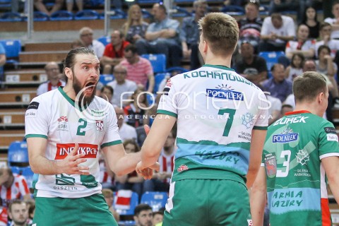  22.04.2018 RZESZOW<br />SIATKOWKA PLUSLIGA 2017/2018 MEN VOLLEYBALL POLAND POLISH PLUS LIGA LEAGUE SEASON 2017/2018<br />FAZA PLAY-OFF - CWIERCFINAL - 3. MECZ<br />MECZ ASSECO RESOVIA RZESZOW - INDYKPOL AZS OLSZTYN <br />N/Z JAN HADRAVA RADOSC EMOCJE <br /> 