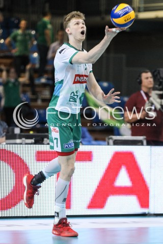  22.04.2018 RZESZOW<br />SIATKOWKA PLUSLIGA 2017/2018 MEN VOLLEYBALL POLAND POLISH PLUS LIGA LEAGUE SEASON 2017/2018<br />FAZA PLAY-OFF - CWIERCFINAL - 3. MECZ<br />MECZ ASSECO RESOVIA RZESZOW - INDYKPOL AZS OLSZTYN <br />N/Z JAKUB KOCHANOWSKI SYLWETKA <br /> 