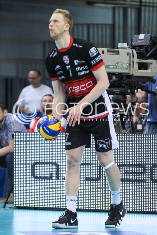  22.04.2018 RZESZOW<br />SIATKOWKA PLUSLIGA 2017/2018 MEN VOLLEYBALL POLAND POLISH PLUS LIGA LEAGUE SEASON 2017/2018<br />FAZA PLAY-OFF - CWIERCFINAL - 3. MECZ<br />MECZ ASSECO RESOVIA RZESZOW - INDYKPOL AZS OLSZTYN <br />N/Z JAKUB JAROSZ SYLWETKA <br /> 